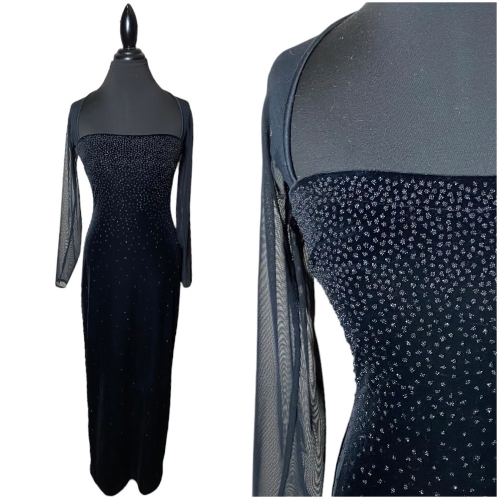 Vtg Tadashi Velvet Gown - image 1